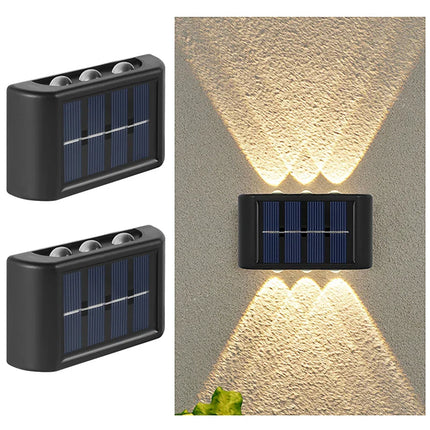 6LED Solar Lights Outdoor Wall Lamp