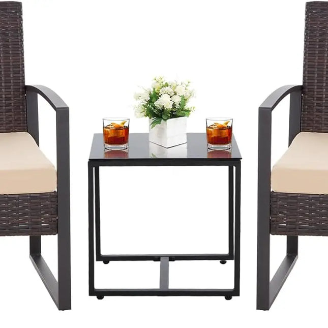 3PCS Outdoor Wicker Patio Set