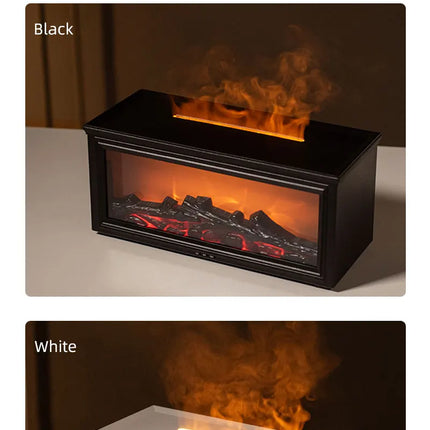 7 colors of essential oil fireplace diffuser mini flame aromatherapy fireplace humidifier aromatherapy oil diffuser