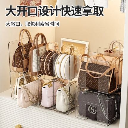 Acrylic Handbag Storage Rack Organizer