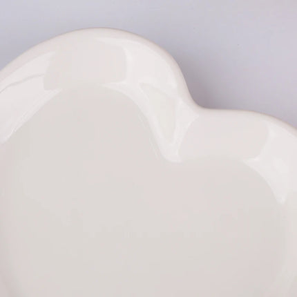Creative Heart Shaped Ceramic Spoon Rest Pad Coffee Spoon Holder Soup Ladle Rack Kitchen Utensils Tableware Organizer