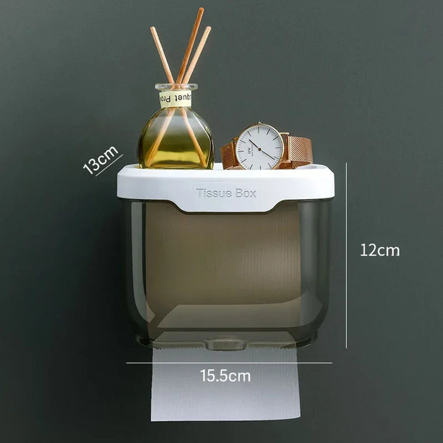 Wall-Mounted Waterproof Tissue Storage Box