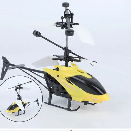 Rechargeable Mini RC Drone Remote Safe Fall-resistant RC Helicopters Drone Children Toys（No remote control battery）