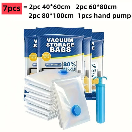 Vacuum Storage Bags More Space Save Compression Travel Seal Zipper for Clothes Pillows Bedding Closet Home Organizer