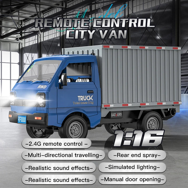 RC Car 2.4GHZ 1:16 Simulation Drift Climbing Truck LED Lights Remote Control Car Electric Toys For Kids Model Boy's Gifts