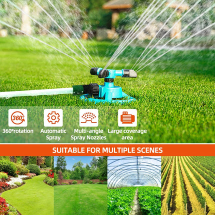 360° Rotating Garden Sprinkler System