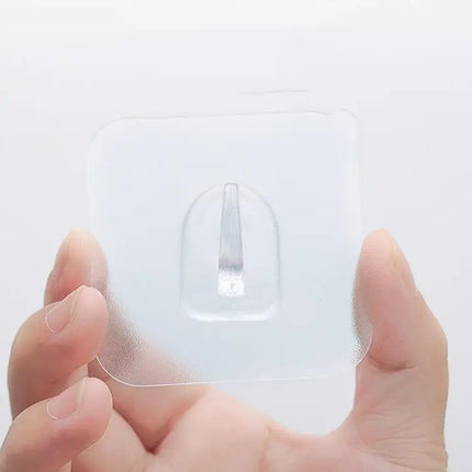 5/10/PCS Super Glue Hook Transparent Strong Self Adhesive Key Towel Door Wall Hanger For Hanging Kitchen Bathroom Accessories