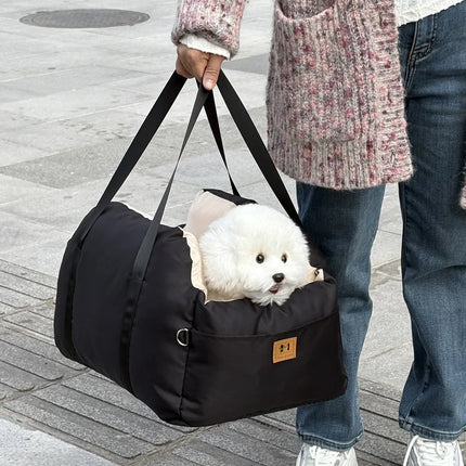 Dog Car Seat with Safety Belt Four Season Universal Pet Ooster Nest Cushion Washable Dogs Cats Sofa Bedding Travel Mattress