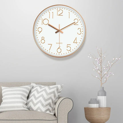 8 Inch Mute Digital Quartz Wall Clock