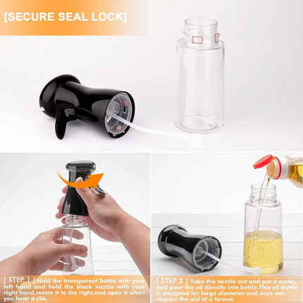 Oil Spray Bottle for Cooking Kitchen Olive Oil Sprayer for Camping BBQ Baking Vinegar Soy Sauce 200ml 300ml 500ml