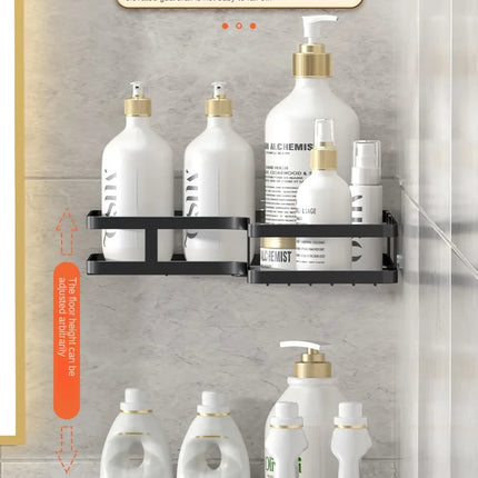 Bathroom Triangle Iron Shelf No Drill Metal Corner Shelf Kitchen Bathroom Accessories Storage Rack Shampoo Storage Rack