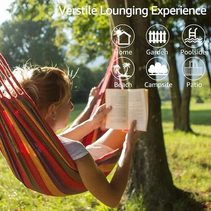 WESTTUNE Outdoor Canvas Hammock