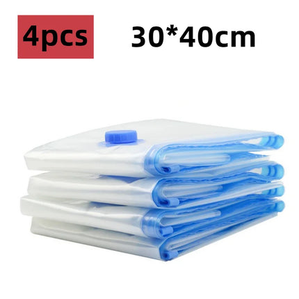 Vacuum Storage Bags More Space Save Compression Travel Seal Zipper for Clothes Pillows Bedding Closet Home Organizer