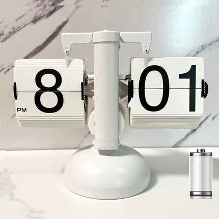 Modern Flip Clock Turning Page Timepiece