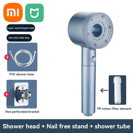Xiaomi Mijia 5 Modes Shower Head High Pressure Showerhead Filter Rainfall Faucet Tap Bathroom Bath Home New Bathroom Accessories