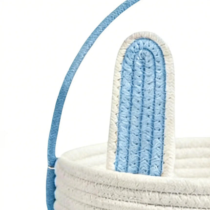 Easter Eggs Basket Easter Bunny Basket For Kids Woven Basket With Rabbit Ear Decor Easter Empty Candy Basket Container decor