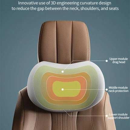 Car Neck Cushion Memory Foam Car Lumbar Support For Car Supplies Universal Neck Pillow Waist Cushion Car Seat Car Assesories