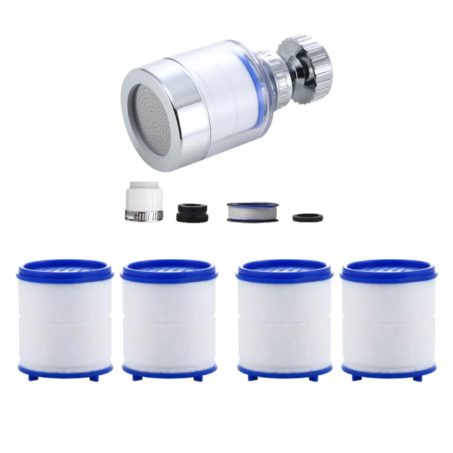 Faucet Filter Elements Water Purifier Filter emove Chlorine Heavy Metal Faucet Adapter PP Cotton Filtration for Kitchen Bathroom
