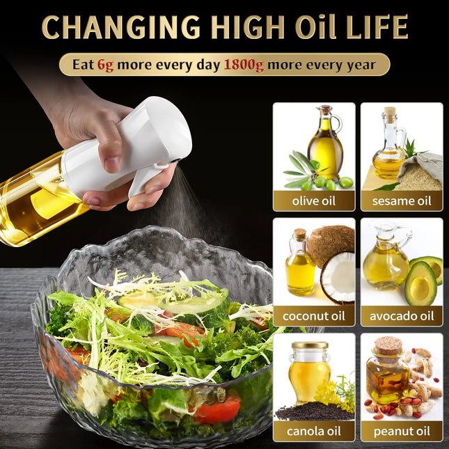 Oil Spray Bottle for Cooking Kitchen Olive Oil Sprayer for Camping BBQ Baking Vinegar Soy Sauce 200ml 300ml 500ml