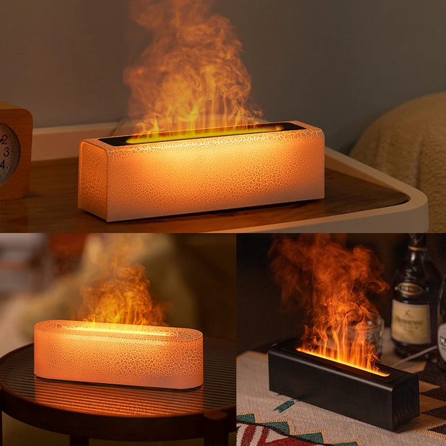 Flame Aroma Diffuser with RGB Light