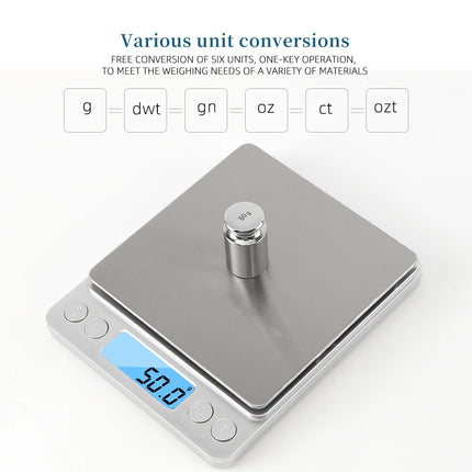 500g 0.01g LCD Digital Scale