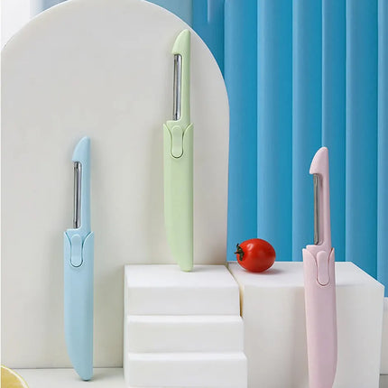 Two in One Peeler Stainless Steel Fruit Peeler Kitchen Knife Double Ended Melon Peeler Kitchen Cooking Tool