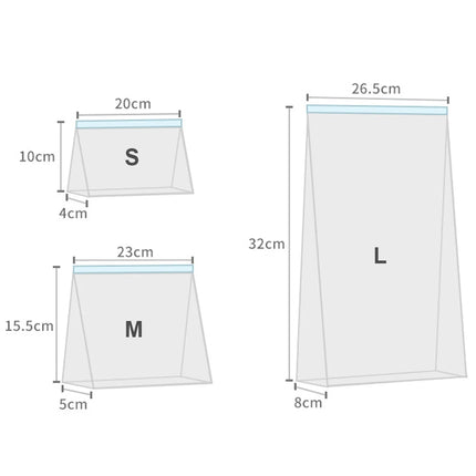 10Pcs Reusable Zipper Bag Stand Up Zip Shut Plastic Freezer Bag Fruit Vegetable Ziplock Kitchen Food Storage Organizer Pouch
