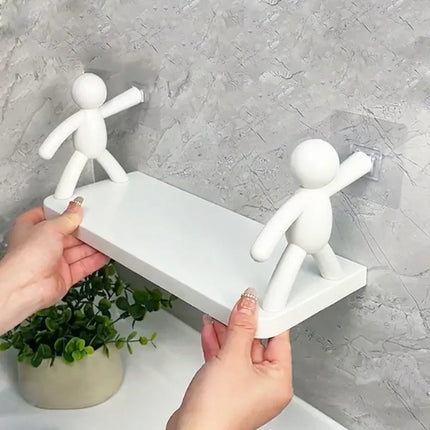 Self-Adhesive Bathroom Shampoo Storage Rack