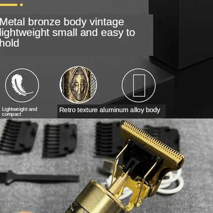 T9 Hair Clipper Repair Beard Shaving Body Hair Trimmer Clippers Electric Machine Men Haircut Machine 0mm Barber Shaver