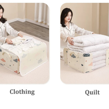 Quilt Clothes Big Capacity Storage Bag Quilt Bedding Storage Closet Organizer Wardrobe Organizer Blanket Sorting Bags Dust-proof