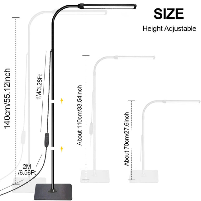 Adjustable Gooseneck Dimmable Reading Light