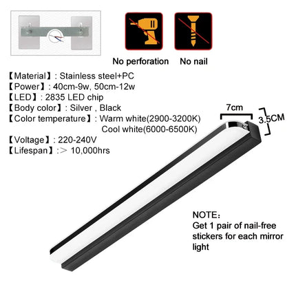 Waterproof LED Mirror Light