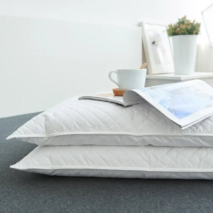 Holaroom Bedding Pillow Neck Protection Pillows Plaid Shaped Buckwheat Husk Filling Cushion for Home Sofa Office Nap Sleeping
