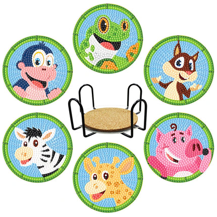 6/9Pcs DIY Diamond Painting Christmas Coaster Ornament Santa Snowman Drink Cup Cushion Diamond Embroidery Kit Xmas Kitchen Decor