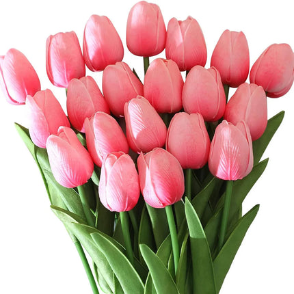 10Pcs Artificial Realistic Touch Tulip Flowers