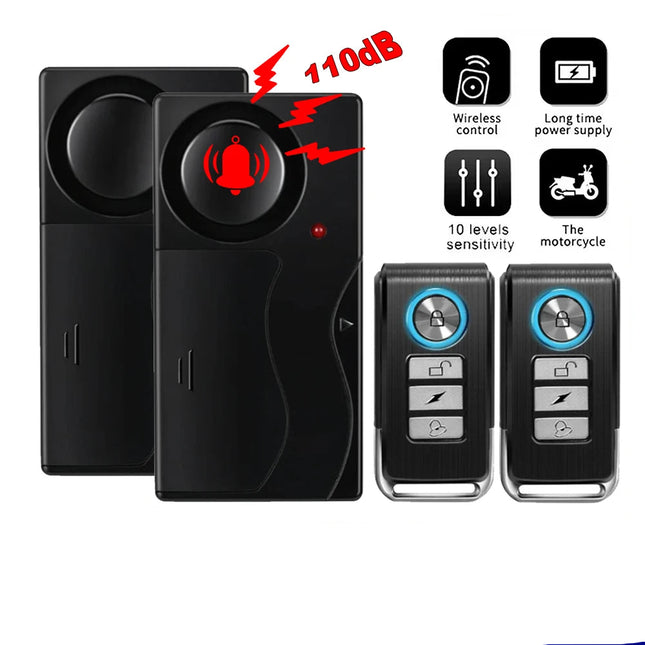 Wireless Vibration Bike Alarm