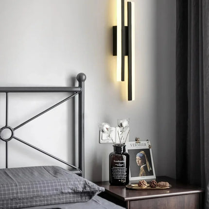 Modern LED Wall Lamp Copper Pipe Sconce