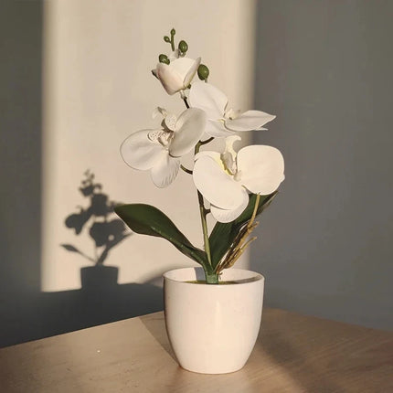 Bonsai Butterfly Orchid Artificial Potted Plant