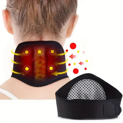 Self-Heating Magnetic Self-Warming Neck Brace - Medium, Soft Portable Cervical Pillow with Spontaneous
