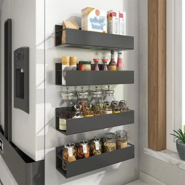 Magnetic Fridge Shelf Spice Organizer Rack