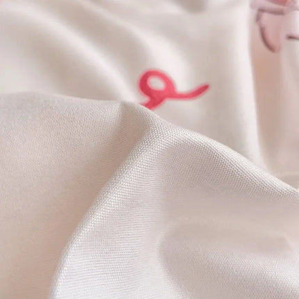 Cartoon Style Bed Sheet Set For Kids Cute Bunny Printed Bedding Set Breathable Durable постельное белье 이불세트 Queen/King Bedding