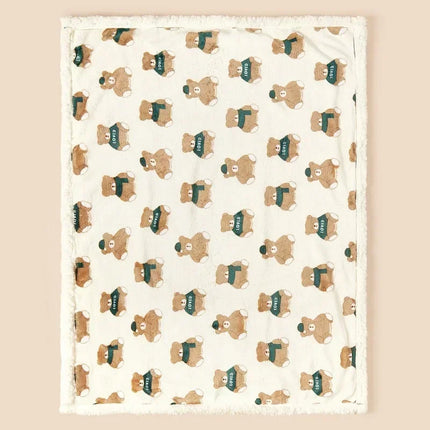 Winter Baby Blanket Swaddle Wrap Flannel Lamb Fleece Warm Quilt for Newborn Bedding Soft Baby Stroller Blanket for Newborn Hot