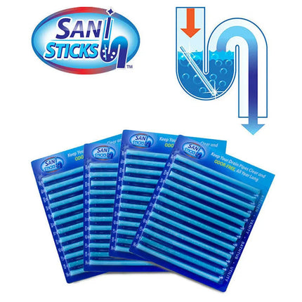 3 pack Kitchen Sink Sewer Cleanser Remove Oil Pollution Washbasin Toilet Bathtub Pipe Cleaning Sticks Household Cleaning Product