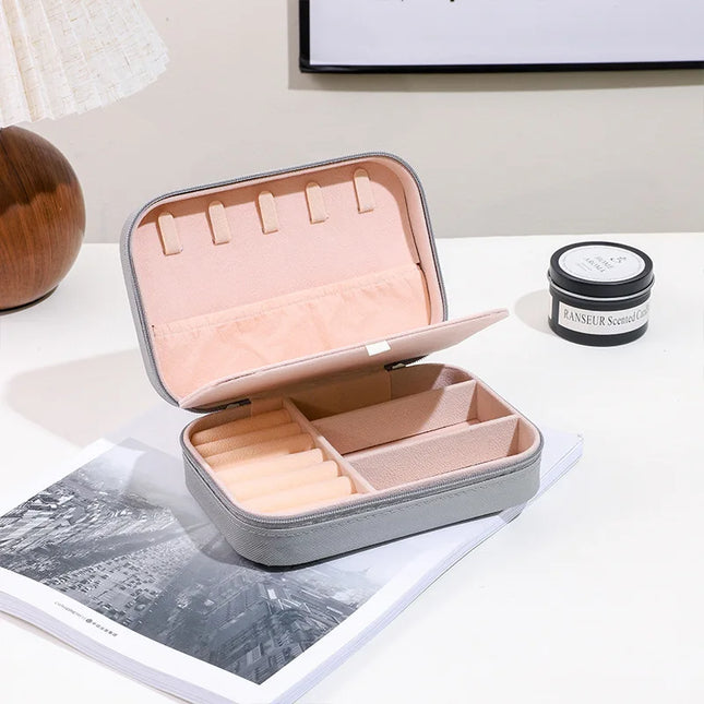 Jewelry Box Home Storage Small Box Travel Portable Travel Earrings Necklace Ring Jewelry Box jewelry packaging  gift box