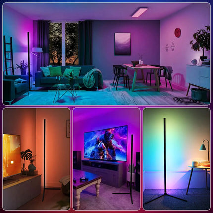 160cm Smart Tuya RGB Corner Floor Lamp