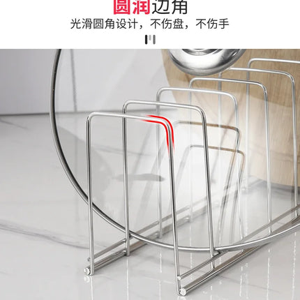 Stainless Steel Dish Drainer Rack Ociekacz Do Naczyn Kitchen Household Storage Organizer Drying Bowl Holder Simple Pot Lid Shelf