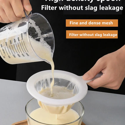 Reusable Mesh Kitchen Nylon Ultra Fine Filter Mesh Strainer Spoon Sieve Soy Milk Juice Coffee Food Filter Kitchen Colander