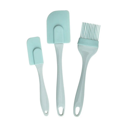 3Pcs Silicone Spatula Set Non-stick Kitchen Tools