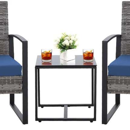 3PCS Outdoor Wicker Patio Set