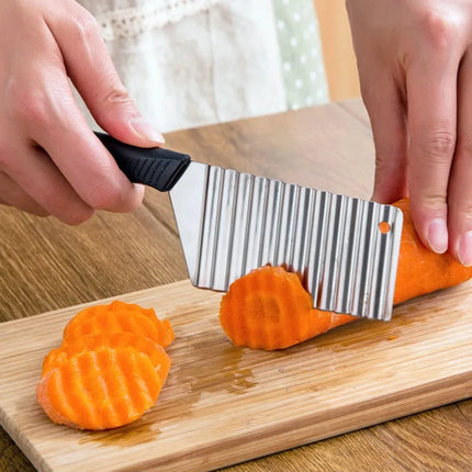 Stainless Steel Wavy Potato Chip Slicer Knife